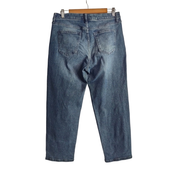 Simply Vera Vera Wang Women's Blue Stretch Straight Leg Pants Crop Jeans… - Picture 2 of 11